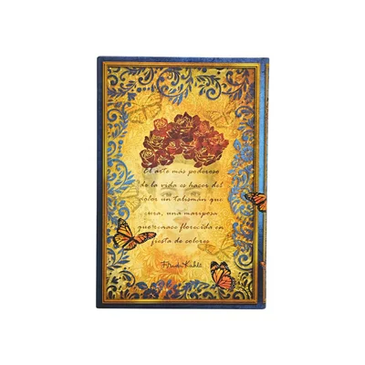 Paperblanks Тефтер Viva Frida, Mini, твърда корица, широки редове, 88 листа