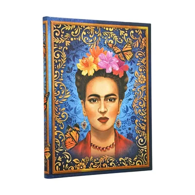 Paperblanks Тефтер Viva Frida, Ultra, твърда корица, широки редове, 72 листа