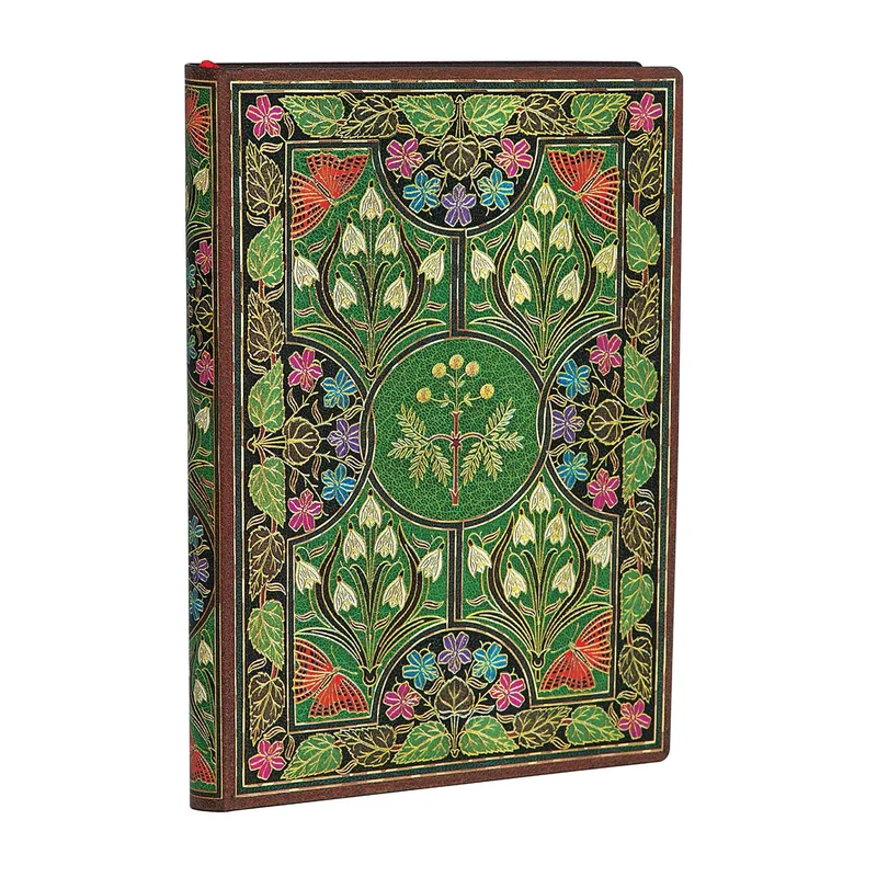 Paperblanks Тефтер Poetry in Bloom, 95 х 140 mm, широки редове, мека корица, 88 листа