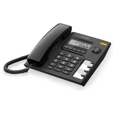 Жичен телефон Alcatel Temporis 56, LCD, списък на пропуснати повиквания 68 броя
