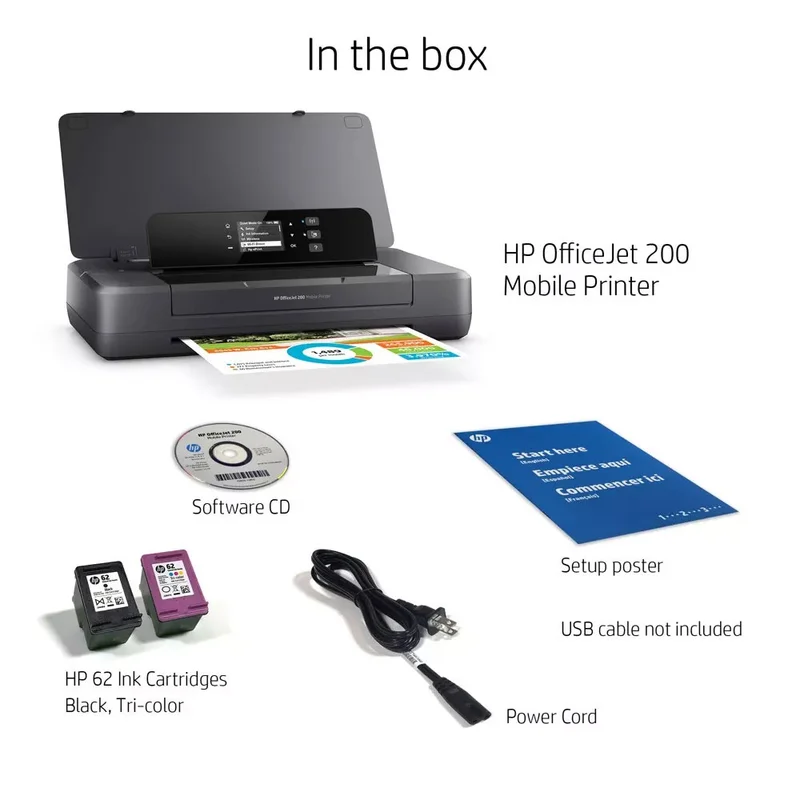 Мобилен принтер HP OfficeJet 200, CZ993A, А4
