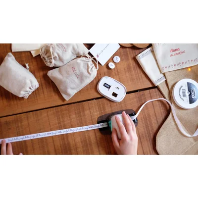 Безконечни етикети Colop E-Mark, текстилни, широчина 14 mm, дължина 8 m, бели