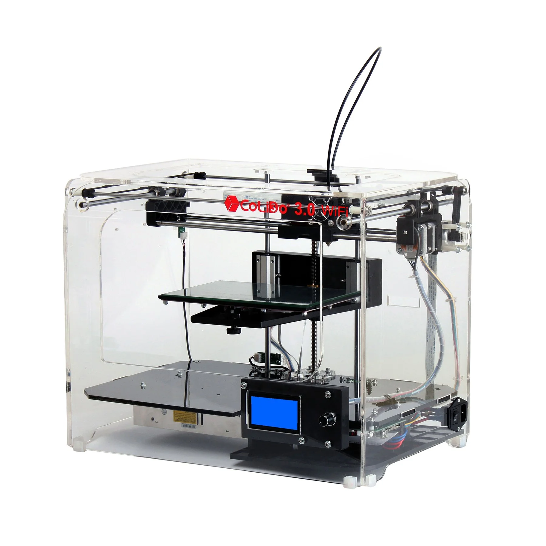 Принтер 3.0 Colido 3D X, максимална Hot Bed температура 110 °C, максимална температура на дюзата 260 °C, диаметър на нишката 1.75 mm, STL/OBJ/GCODE