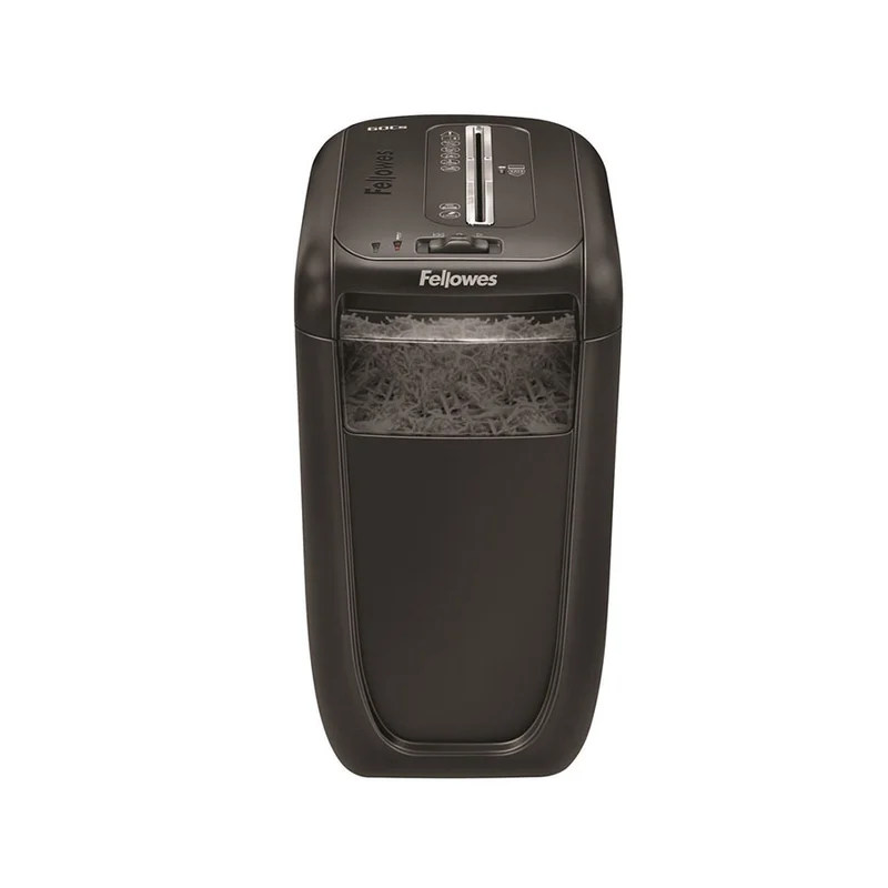 Шредер за унищожаване на документи Fellowes Powershred 60CS, Cross-Cut, 22 L, P-4, време за почивка 30 мин, за 1 потребител