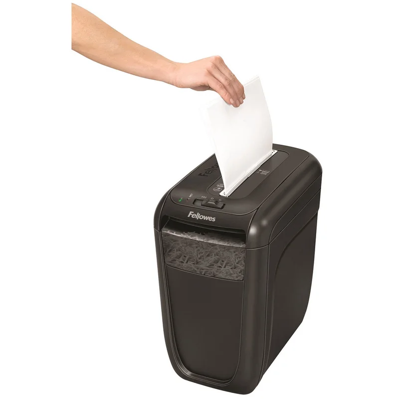 Шредер за унищожаване на документи Fellowes Powershred 60CS, Cross-Cut, 22 L, P-4, време за почивка 30 мин, за 1 потребител