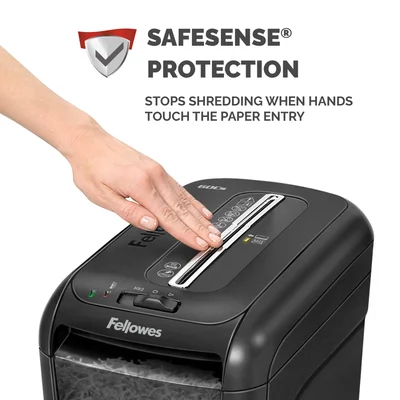 Шредер за унищожаване на документи Fellowes Powershred 60CS, Cross-Cut, 22 L, P-4, време за почивка 30 мин, за 1 потребител