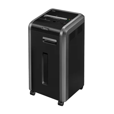 Шредер за унищожаване на документи Fellowes Powershred 225i, 100% Jam Proof, Strip-Cut, време за работа 60 мин, за 3-5 потребителя