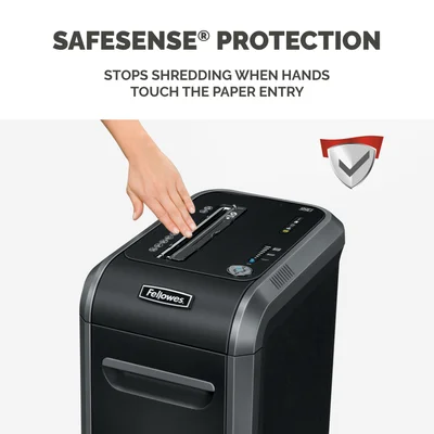 Шредер за унищожаване на документи Fellowes Powershred 99Ci, 100% Jam Proof, Cross-Cut, 34 L, P-4, време за работа 30 мин, време за почивка 40 мин
