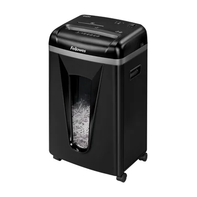Шредер за унищожаване на документи Fellowes 450M, Micro-Cut, 22 L, P-5, време за работа 10 мин