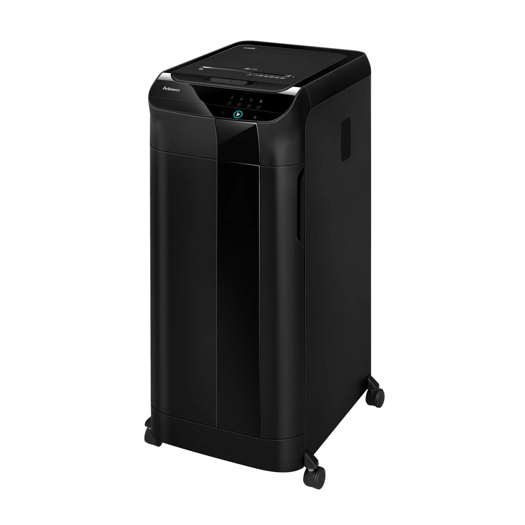 Шредер за унищожаване на документи Fellowes Automax 550C, P-4, обем на коша 83 L, Cross-Cut