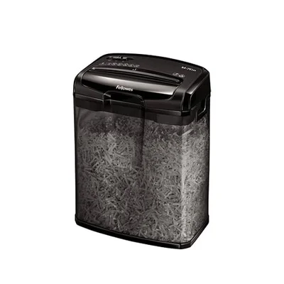 Шредер за унищожаване на документи M-7CМ Fellowes, Cross-Cut, 13 L, P-4, време за работа 5 мин, време за почивка 30 мин