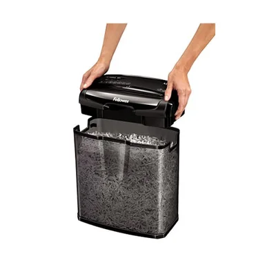 Шредер за унищожаване на документи M-7CМ Fellowes, Cross-Cut, 13 L, P-4, време за работа 5 мин, време за почивка 30 мин