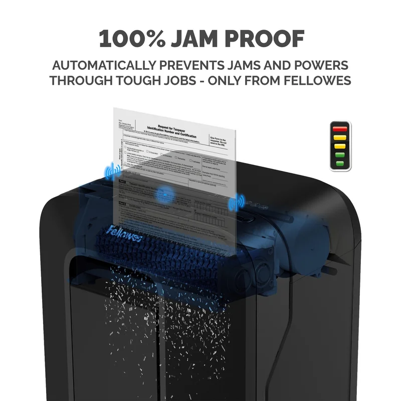 Шредер за унищожаване на документи Fellowes LX211, Micro-Cut, 23 L, черен, P-5, за 1-3 потребителя