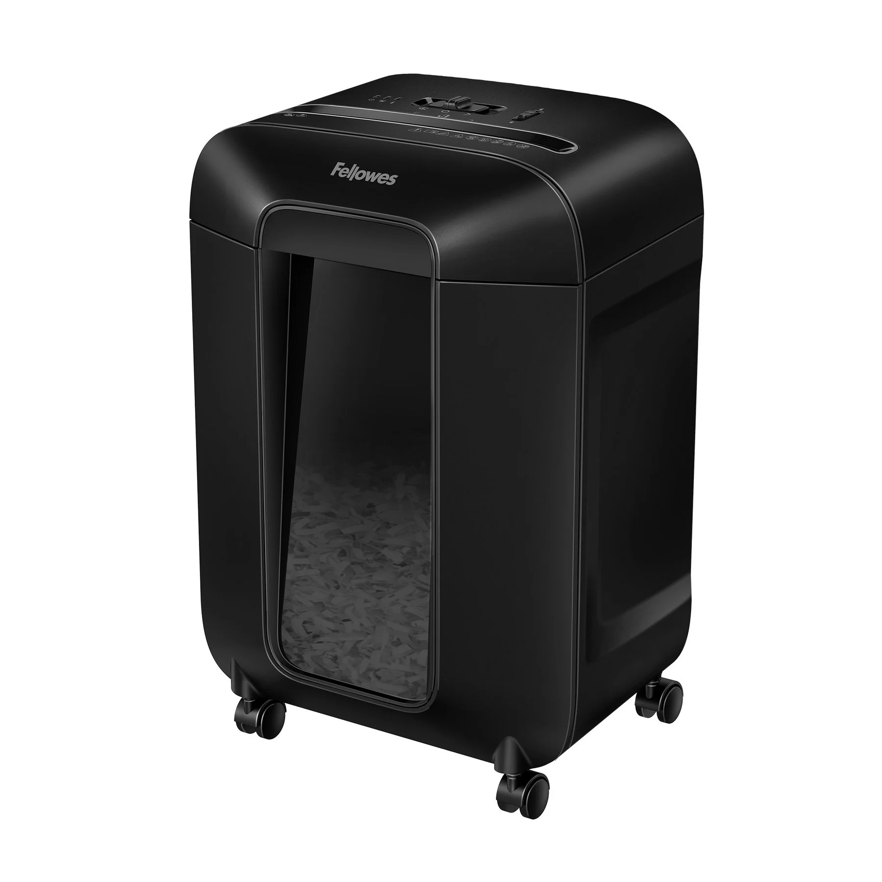 Шредер за унищожаване на документи Fellowes Powershred LX85, P-4, Cross-Cut, черен, обем на коша 19 L, ниво на шум 70-75 dB