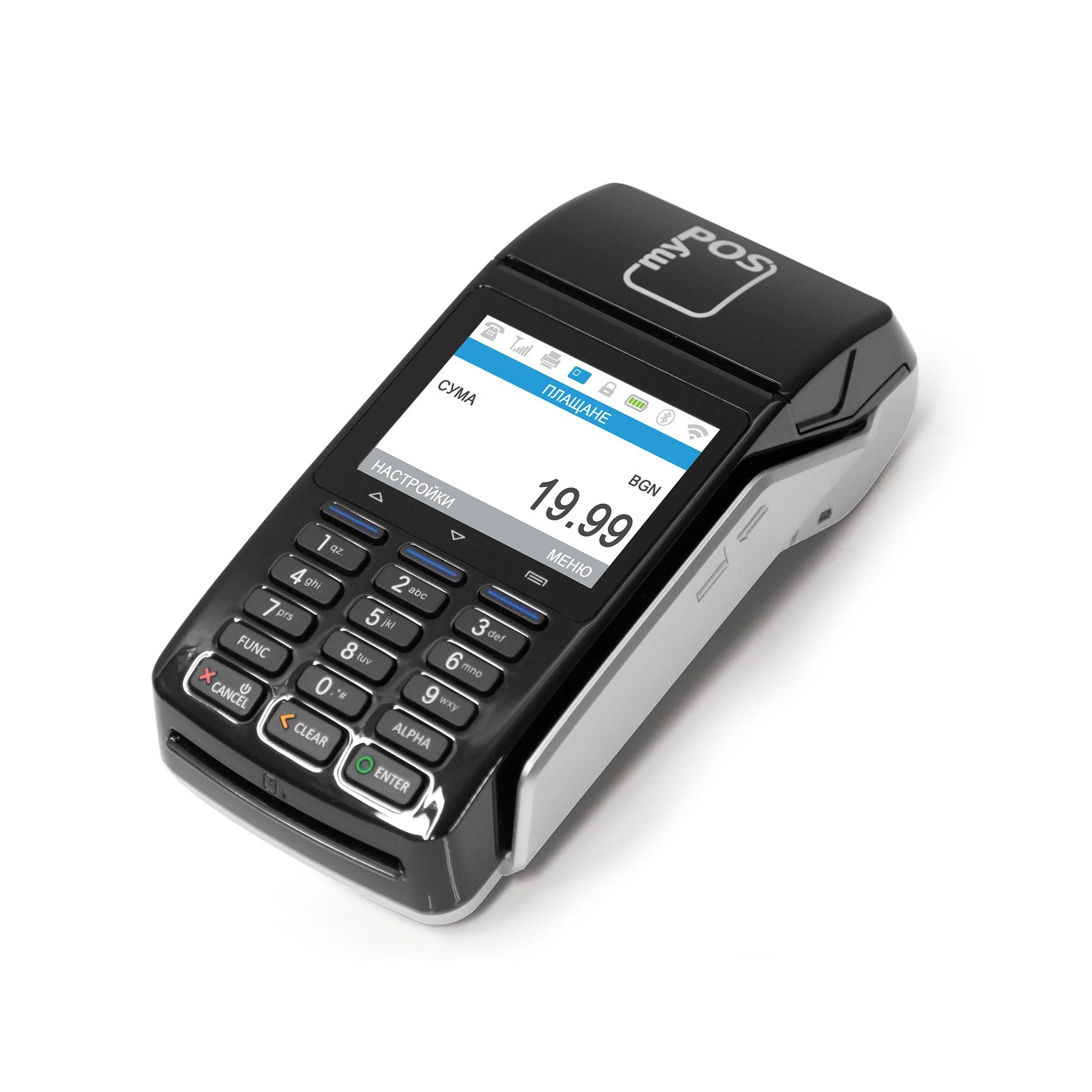 Пос терминал myPos Combo, 3G, Bluetooth, Wi-Fi, NFC, захранване 9 V