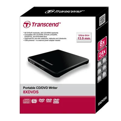 Оптично устройство Transcend TS8XDVDS-K EXT OD, черно