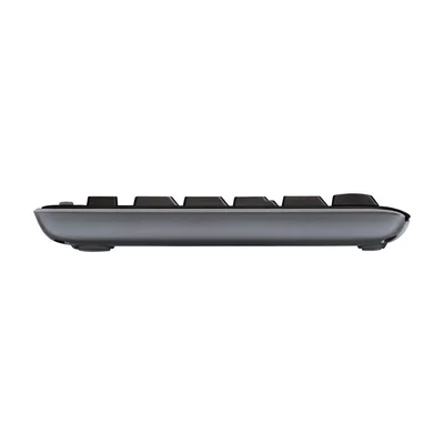 Комплект Logitech - клавиатура и мишка, безжични, черни, USB, AAA/AA, 8 бързи бутона