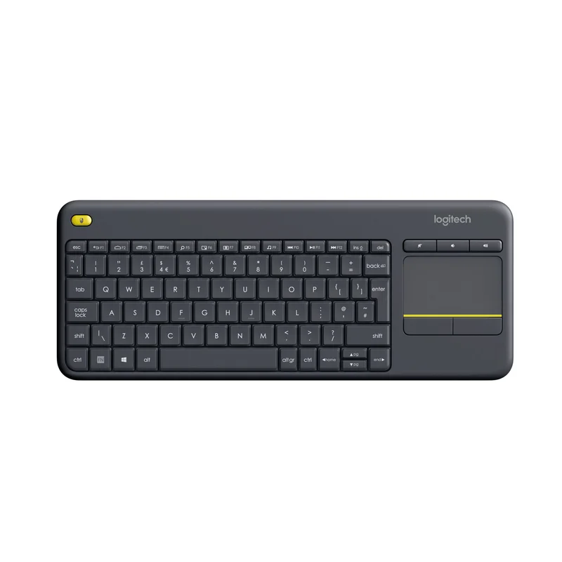 Клавиатура Logitech K400 Plus, безжична, черна