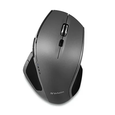 Мишка Verbatim Blue Led, ергономична, безжична, 8 бутона, USB