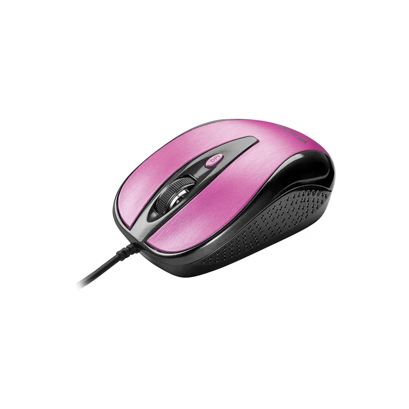 Мишка Yenkee 1025PK, оптична, USB, 2400 dpi, с кабел, розова
