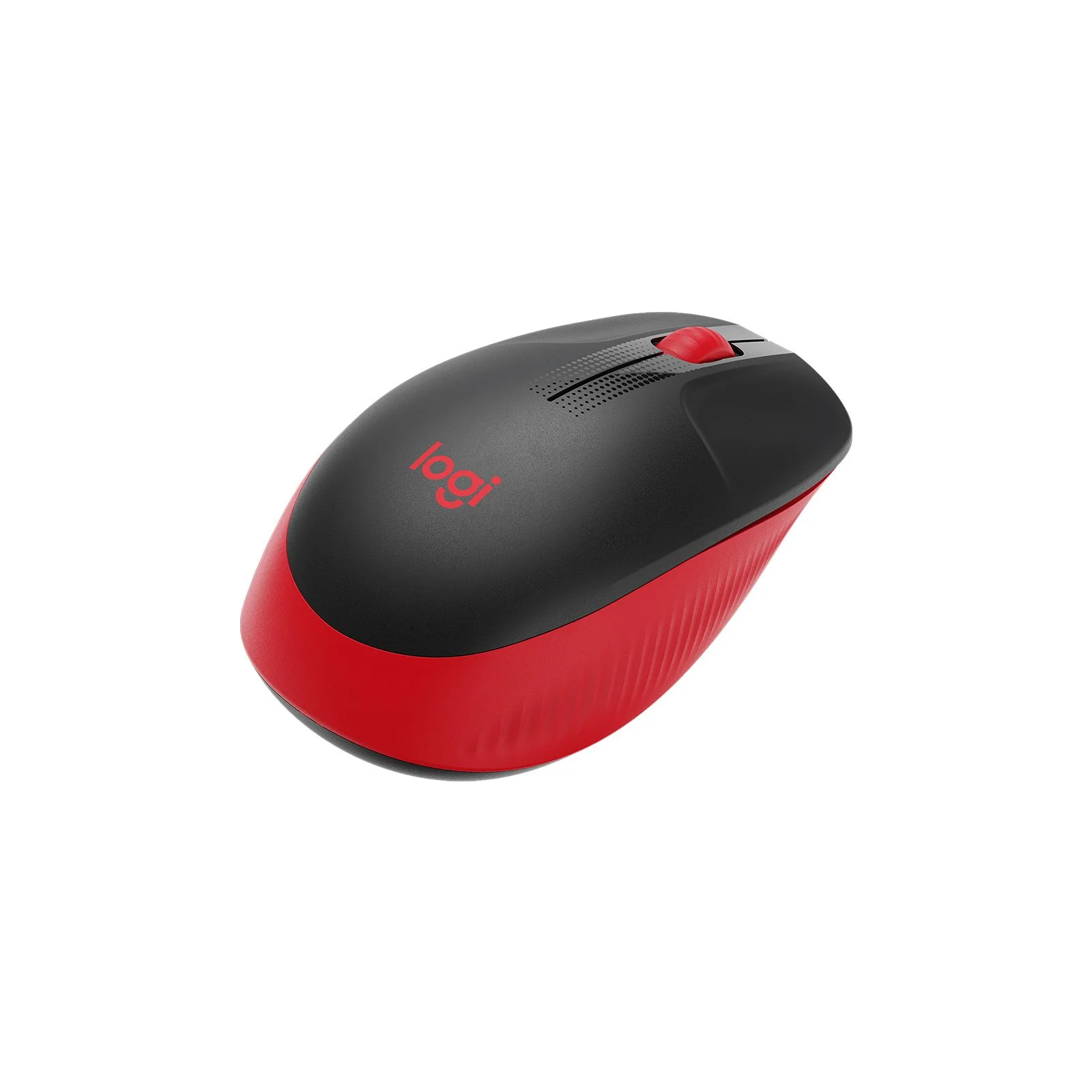 Мишка Logitech M190, безжична, USB, 3 бутона, червена