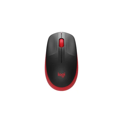 Мишка Logitech M190, безжична, USB, 3 бутона, червена