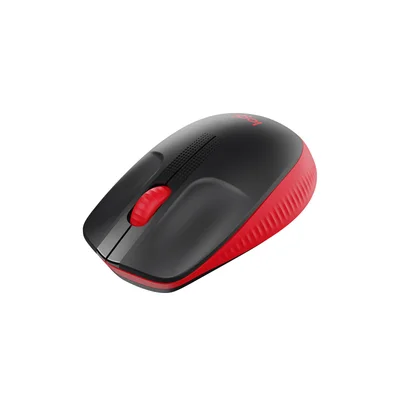 Мишка Logitech M190, безжична, USB, 3 бутона, червена