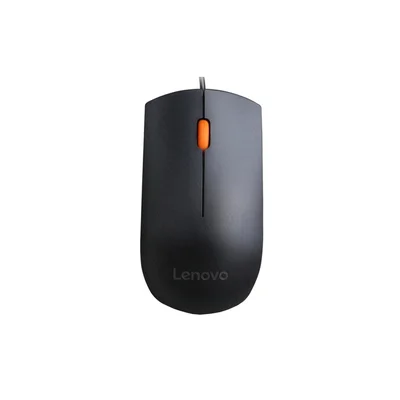 Мишка Lenovo 300, с кабел, 1600 dpi, USB, черна
