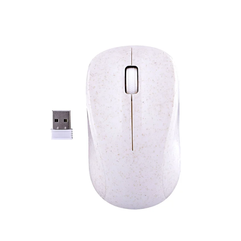 Мишка TNB Bioplastic Eco, безжична, USB Type-A, 3 бутона