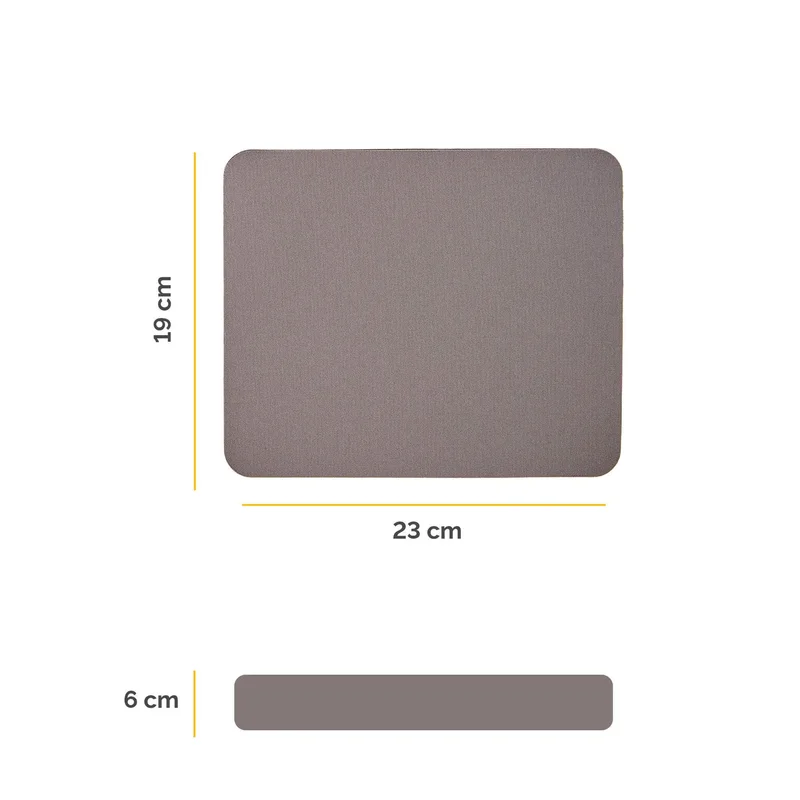 Пад за мишка Fellowes, 6 mm, сив