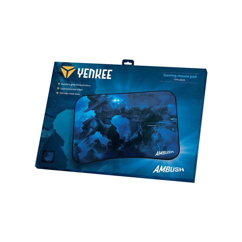 Пад за мишка Yenkee 3009 Ambush, геймърски, 4 mm, син