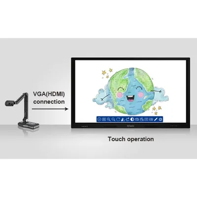 Документна камера IQ View E3511, HDMI, SD карта, VGA, USB, черна