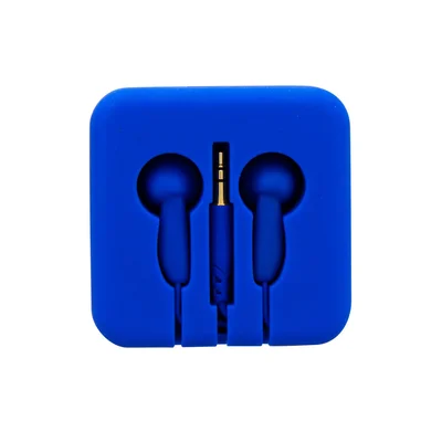 Слушалки TNB Pocket, 3.5 mm жак, 1.2 m кабел, сини, в силиконова кутия