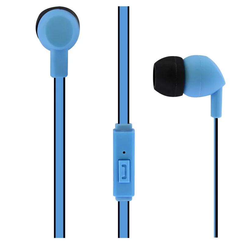 Слушалки TNB Be Color, с тапи, с микрофон, 3.5 mm жак, 98 dB, 1.2 m кабел, сини