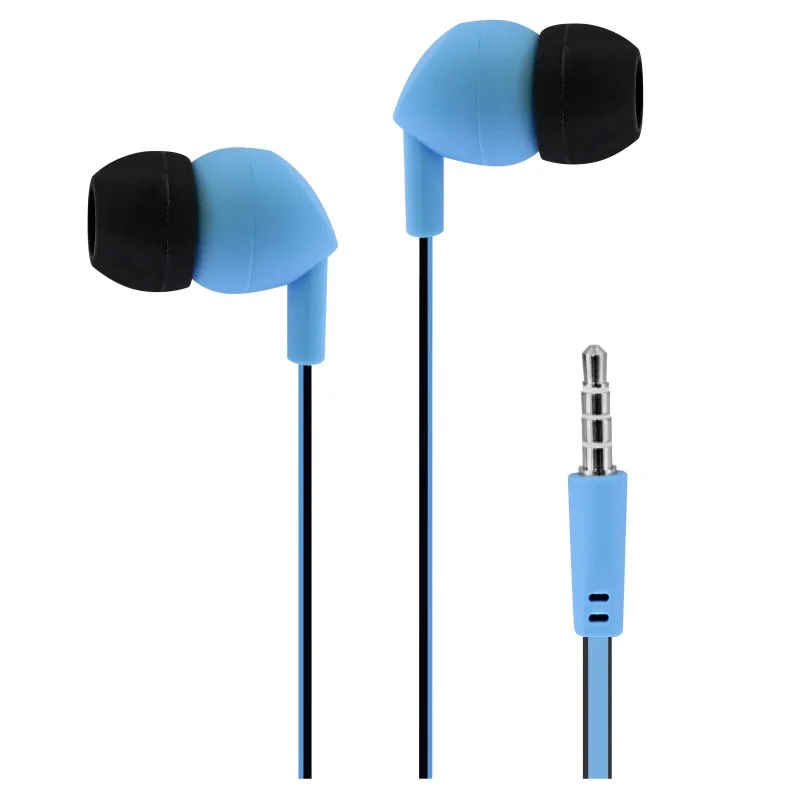 Слушалки TNB Be Color, с тапи, с микрофон, 3.5 mm жак, 98 dB, 1.2 m кабел, сини