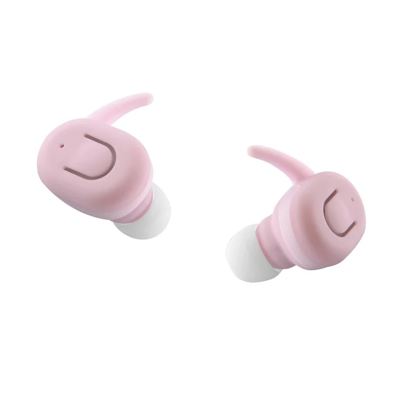 Слушалки TNB Dude, безжични, с Bluetooth, 105 dB, със зареждащ кейс, розови