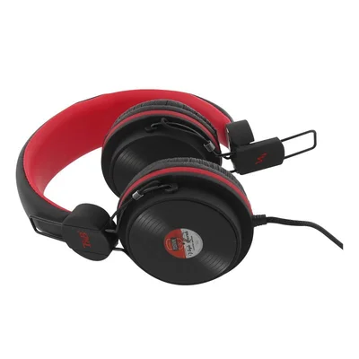 Слушалки TNB Be Color, с кабел 1.2 m и микрофон, 3.5 mm жак, 105 dB, черно-червени