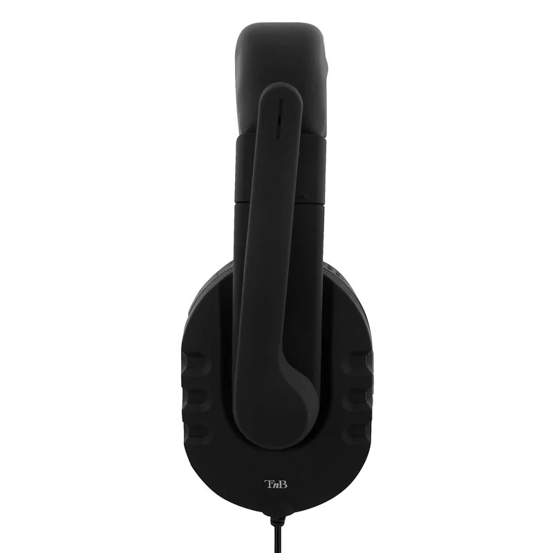 Слушалки TNB HS300, с микрофон, 3.5 mm жак, 103 dB, 2 m кабел, черни