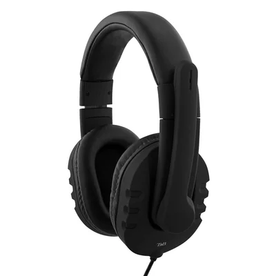 Слушалки TNB HS300, с микрофон, 3.5 mm жак, 103 dB, 2 m кабел, черни