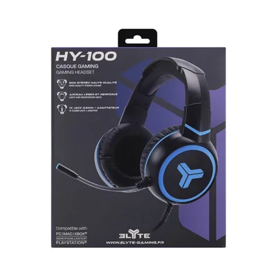Слушалки TNB Elyte HY100 Gaming, с микрофон, 3.5 mm жак, 105 dB, 1.8 m кабел