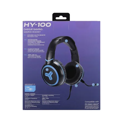 Слушалки TNB Elyte HY100 Gaming, с микрофон, 3.5 mm жак, 105 dB, 1.8 m кабел