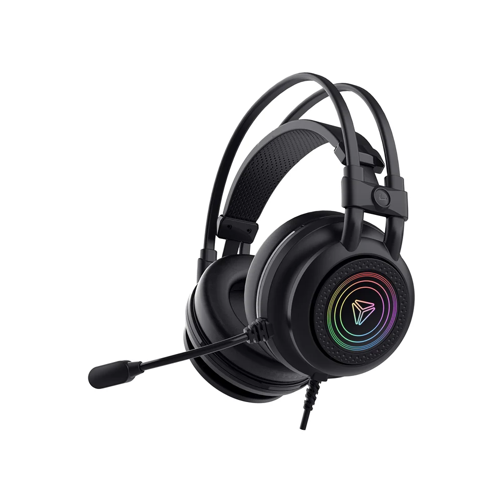 Слушалки Yenkee 3035 Shadow, геймърски, USB, 112 dB, 2.4 m кабел, черни