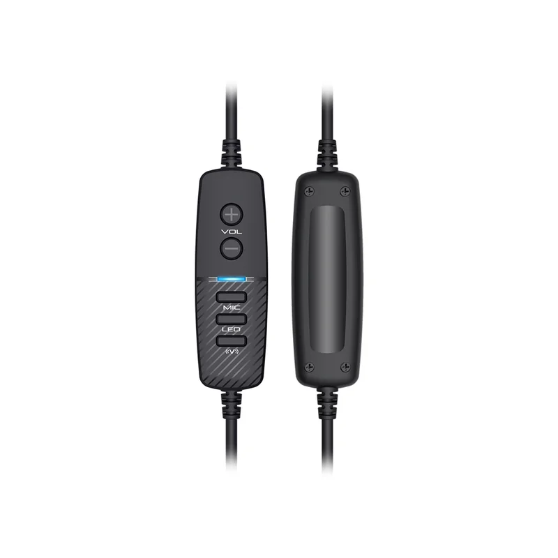 Слушалки Yenkee 3035 Shadow, геймърски, USB, 112 dB, 2.4 m кабел, черни