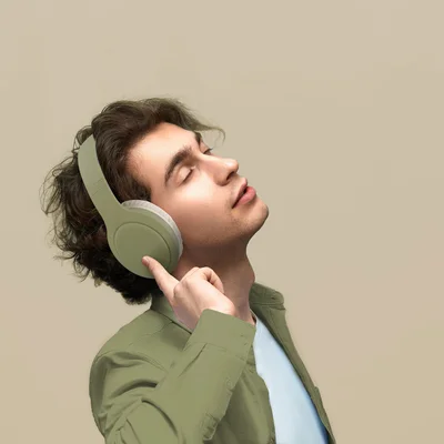 Слушалки TNB Tonality, с Bluetooth, USB Type-C, 117 dB, цвят маслина