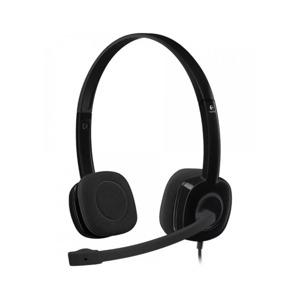 Слушалки Logitech Overhead H151, жични, черни, 3.5 mm жак, 122 dB, 1.8 m кабел