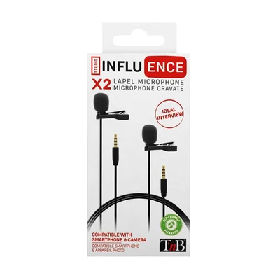 Комплект микрофони TNB Influence, 3.5 mm жак, 2 броя