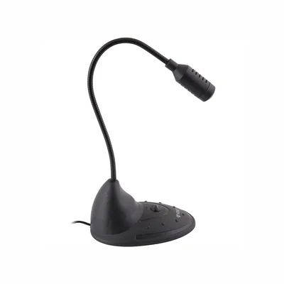 Микрофон Yenkee 1011BK Desktop, регулируем, черен, 3.5 mm жак