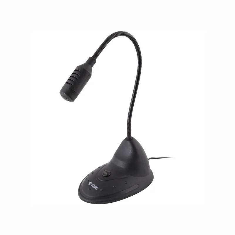 Микрофон Yenkee 1011BK Desktop, регулируем, черен, 3.5 mm жак