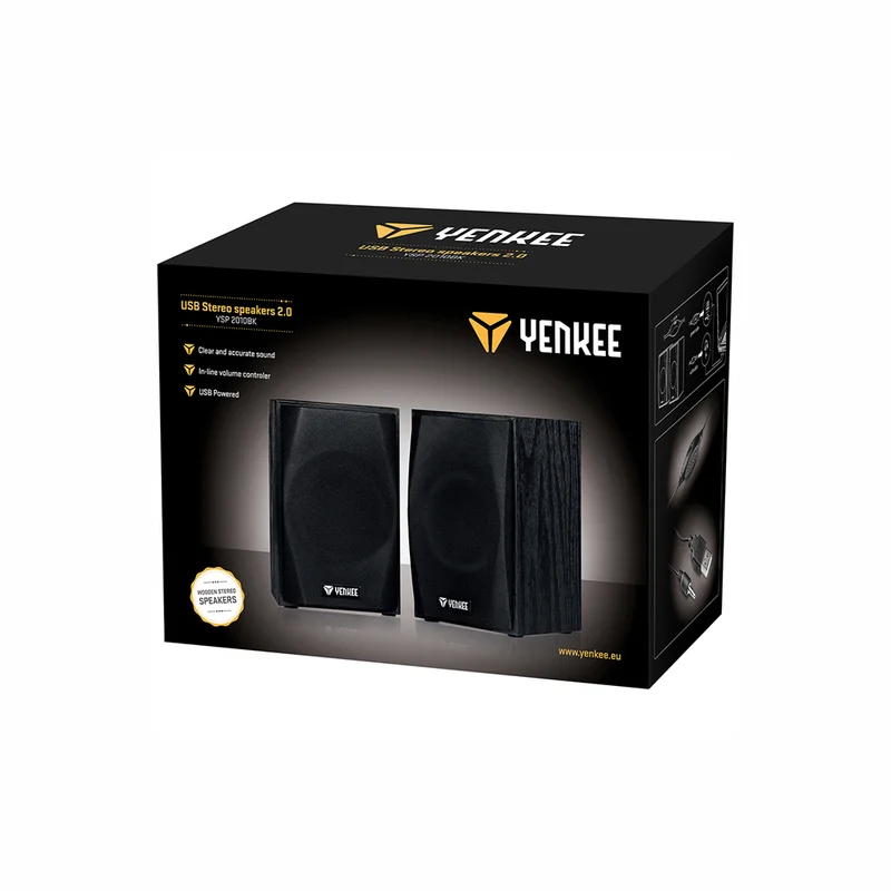 Тонколони Yenkee 2010BK, USB 2.0, черни