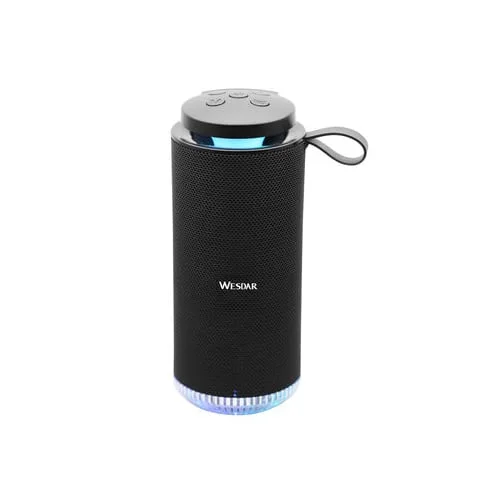 Тонколона Wesdar K219, преносима, Bluetooth, 1200 mAh, 85 dB, черна